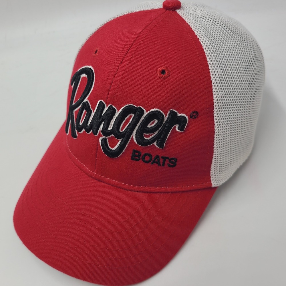 Ranger Boats Hat Snapback Trucker Mesh Red White Black Fish Outdoors Casual Men